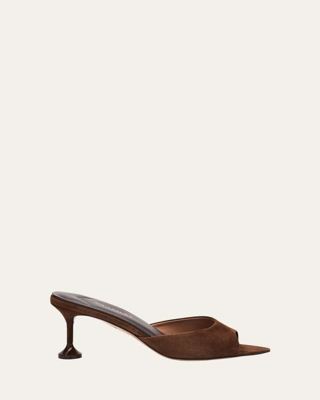 Bisous Suede Stiletto Mules